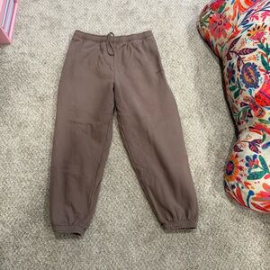 Aritzia Sweatfleece Cola Taupe Mega Fit Sweatpants